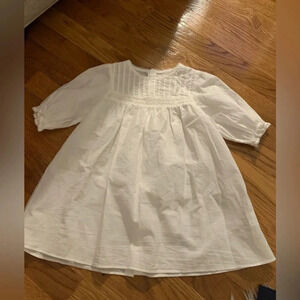 Bene Bene White Pintuck Girls Cotton Dress Size 24 Mths
